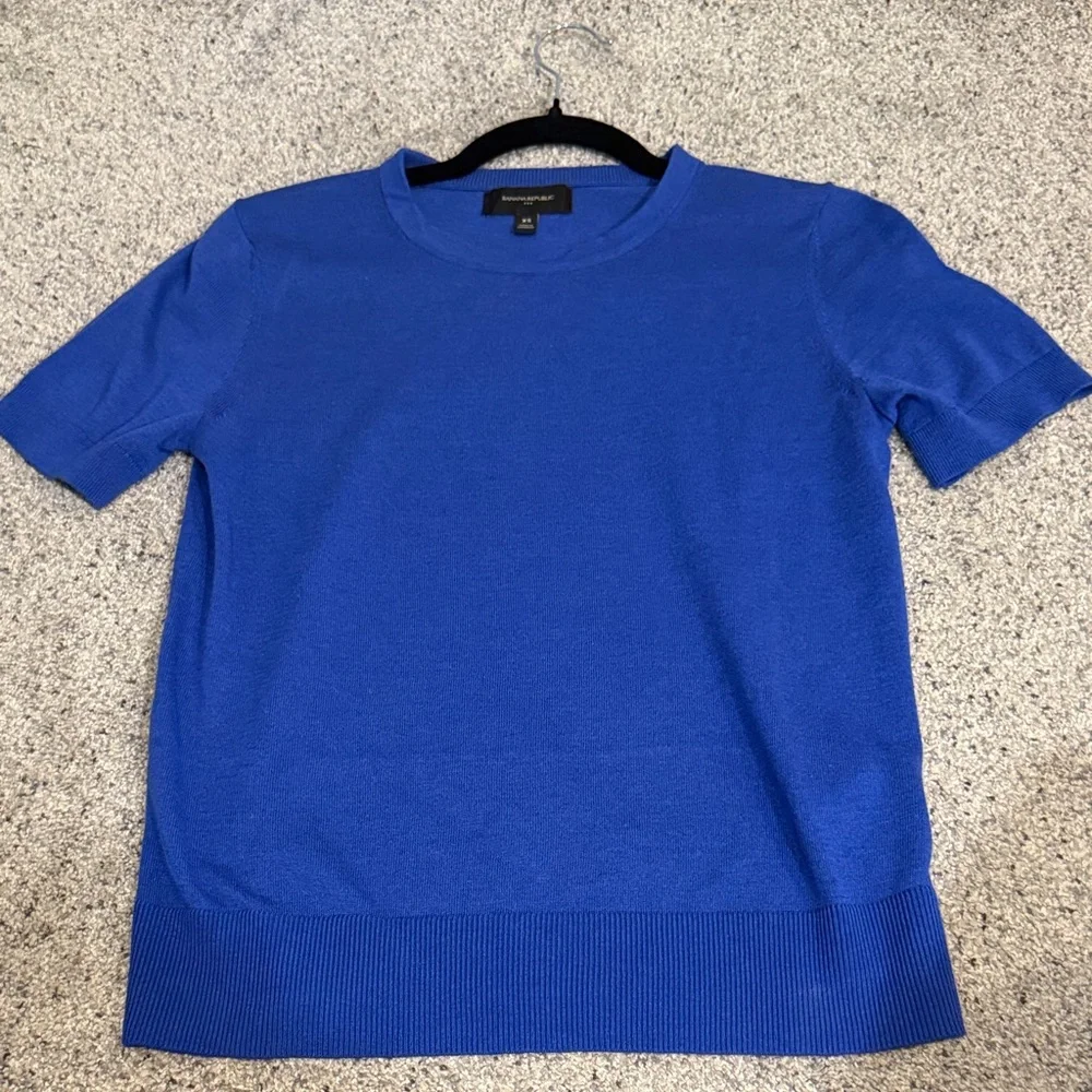 Banana Republic Royal Blue Knit Top - Picture 1 of 2